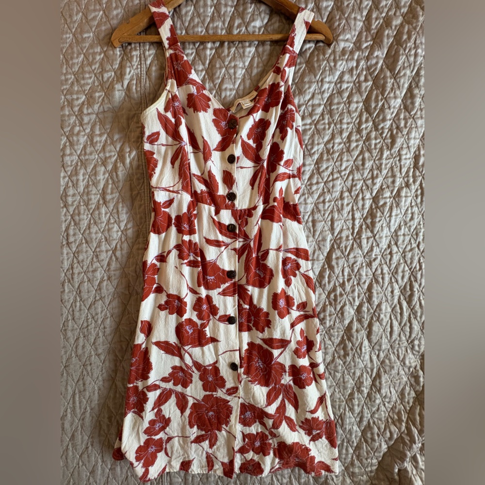 Linen blend dress